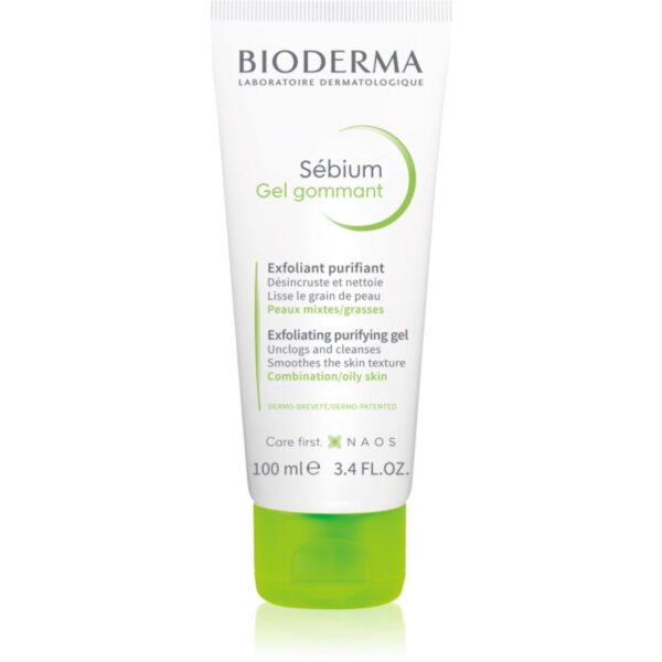 Bioderma Sébium Exfoliating Purifying Gel exfoliant de curățare pentru ten gras și mixt 100 ml-Țena