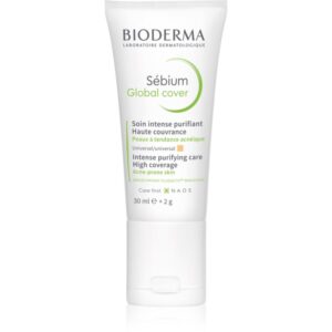 Bioderma Sébium Global Cover cremă de față pentru ten predispus la acnee culoare natural 30 ml-ro
