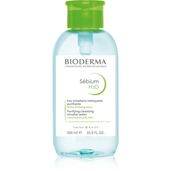 Bioderma Sébium H2O Apă micelară pentru piele mixtă și uleioasă cu un dozator 500 ml-ro