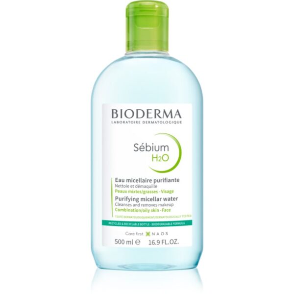 Bioderma Sébium H2O apa cu particule micele pentru ten gras și mixt 500 ml-ro