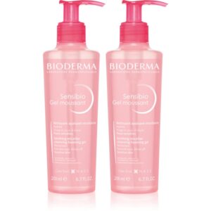 Bioderma Sensibio Gel Moussant 1+1 ambalaj economic perfecta pentru curatare 2x200 ml-Țena