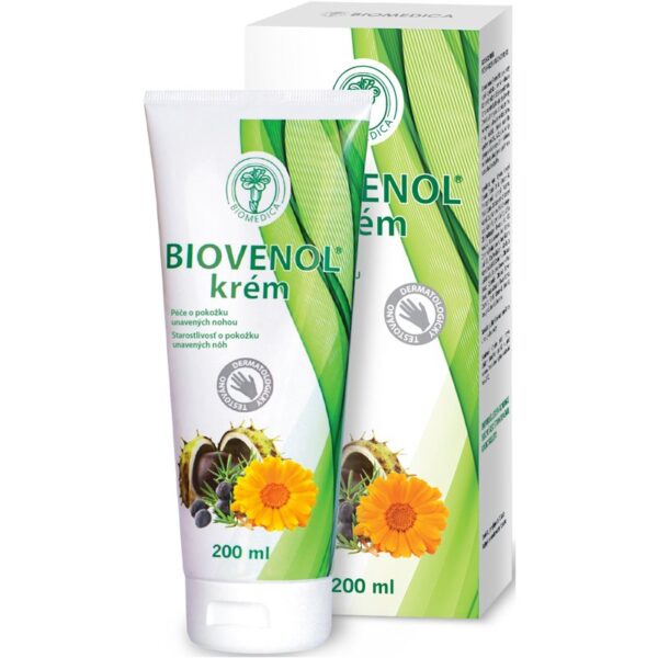 Biomedica Biovenol Bivenol crema de picioare cu efect racoritor 200 ml-Țena