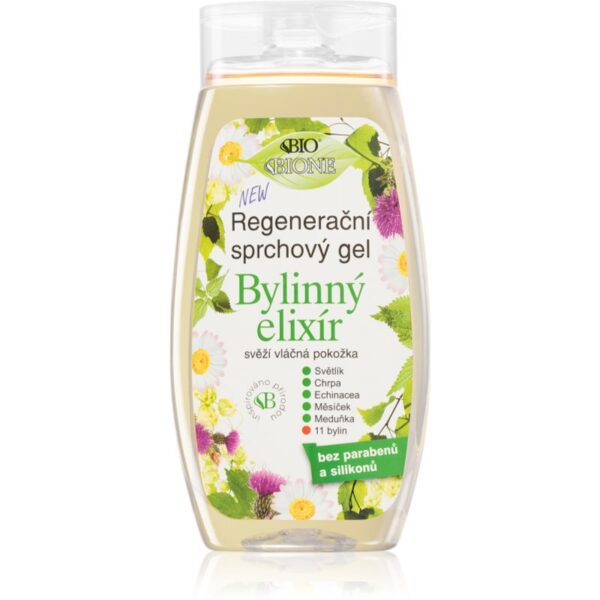 Bione Cosmetics Bylinný elixír gel de dus regenerabil 260 ml-Țena