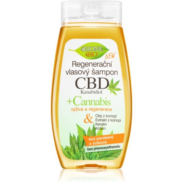 Bione Cosmetics Cannabis CBD sampon pentru regenerare cu CBD 260 ml-Țena