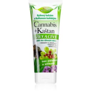 Bione Cosmetics Cannabis + Chestnut lotiune pe baza de plante pentru tratamentul varicelor 200 ml-Țena