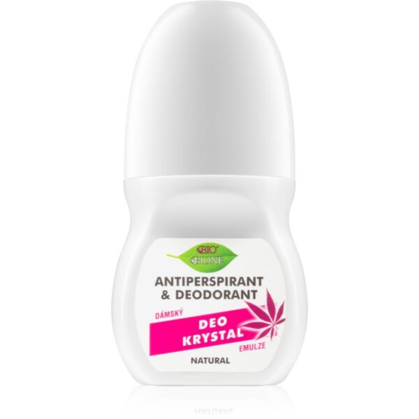 Bione Cosmetics Cannabis antiperspirant roll-on cu aromă de trandafiri 80 ml-ro