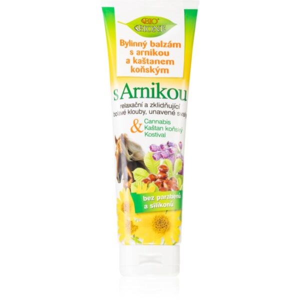 Bione Cosmetics Cannabis s Arnikou balsam vegetal cu arnică și extract de castan 300 ml-Țena