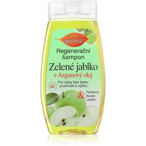 Bione Cosmetics Green Apple + Argan Oil sampon pentru regenerare 260 ml-Țena