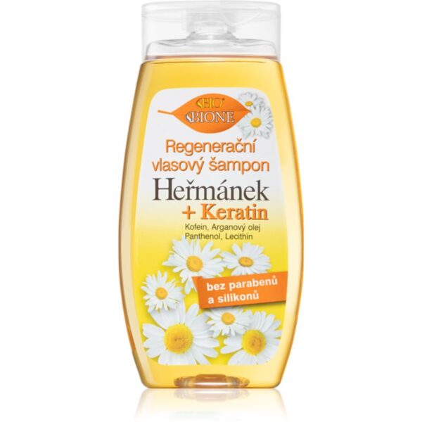 Bione Cosmetics Heřmánek sampon pentru regenerare pentru păr 260 ml-Țena