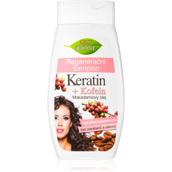 Bione Cosmetics Keratin + Kofein sampon pentru regenerare 260 ml-ro