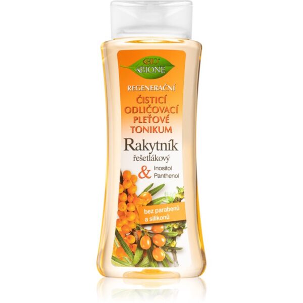 Bione Cosmetics Rakytník solutie tonica demachianta cu regenerare faciale 255 ml-ro