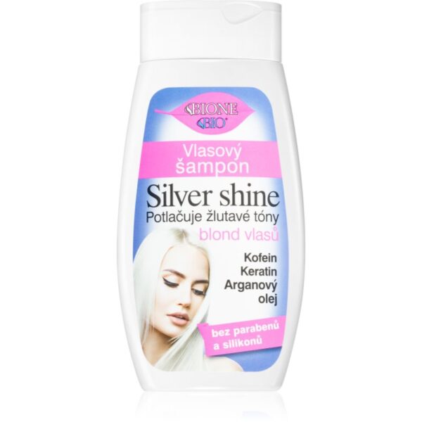 Bione Cosmetics Silver Shine șampon pentru neutralizarea tonurilor de galben 260 ml-ro
