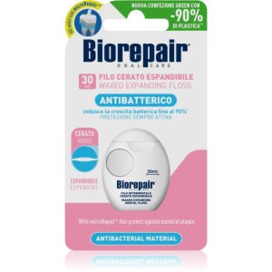 Biorepair Dental Floss Waxed Expanding ata dentara cerata pentru gingii sensibile Pink 30 m-Țena