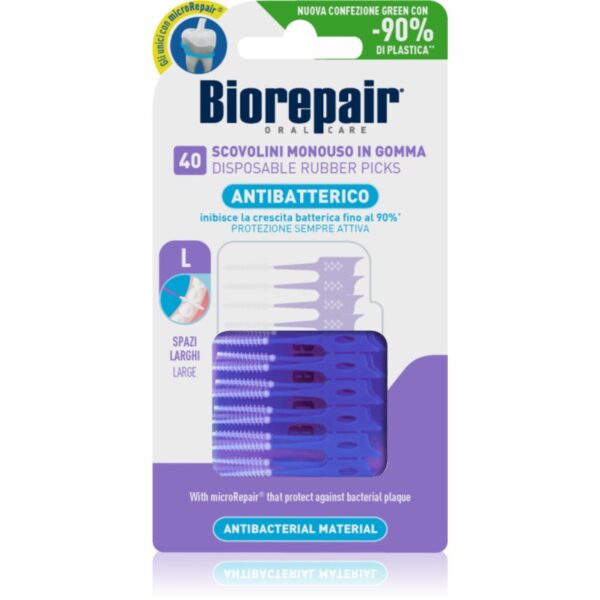 Biorepair Rubber Picks Large scobitoare Purple 40 buc-ro