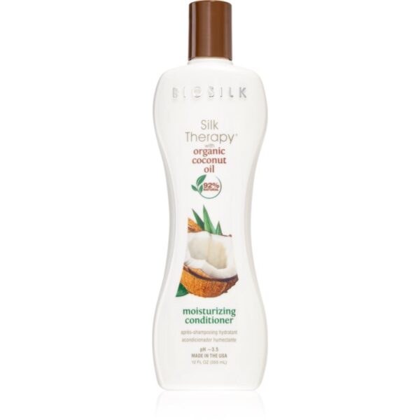 Biosilk Silk Therapy Natural Coconut Oil balsam hidratant cu ulei de cocos 355 ml-Țena