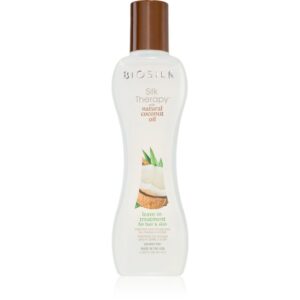 Biosilk Silk Therapy Natural Coconut Oil tratament de hidratare fara clatire de par si de corp 67 ml-Țena