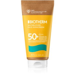 Biotherm Waterlover Face Sunscreen SPF 50+ crema  de fata de protecție anti-îmbătrânire pentru pielea cu intoleranță SPF 50+ 50 ml-Țena