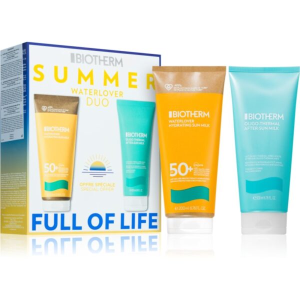Biotherm Waterlover Sun Milk set cadou unisex-Țena