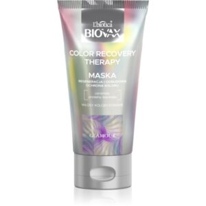 Biovax Glamour Color Recovery Therapy Masca regeneratoare pentru păr vopsit 150 ml-Țena