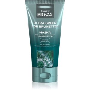 Biovax Glamour Ultra Green For Brunettes masca tonifianta si hranitoare pentru nuante de par castaniu 150 ml-ro
