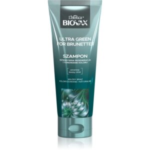 Biovax Glamour Ultra Green For Brunettes sampon pentru regenerare pentru nuante de par castaniu 200 ml-ro