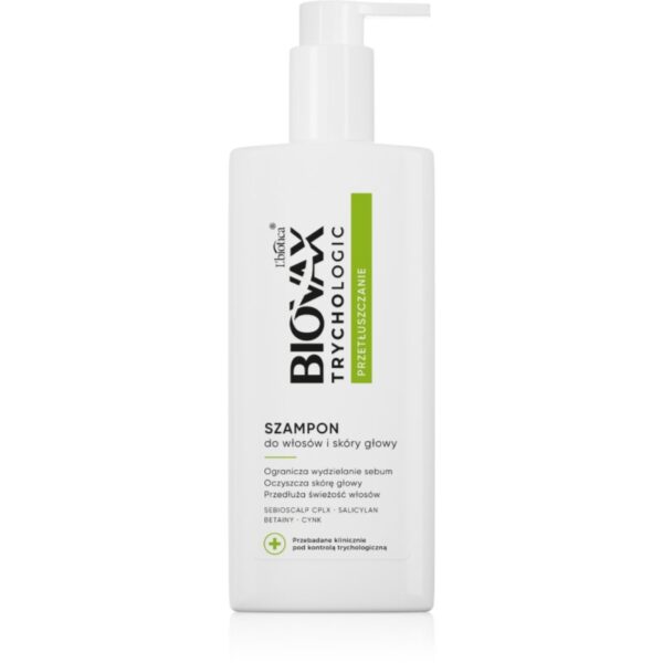 Biovax Trychologic Greasy Hair sampon pentru normalizare pentru par si scalp gras 200 ml-ro