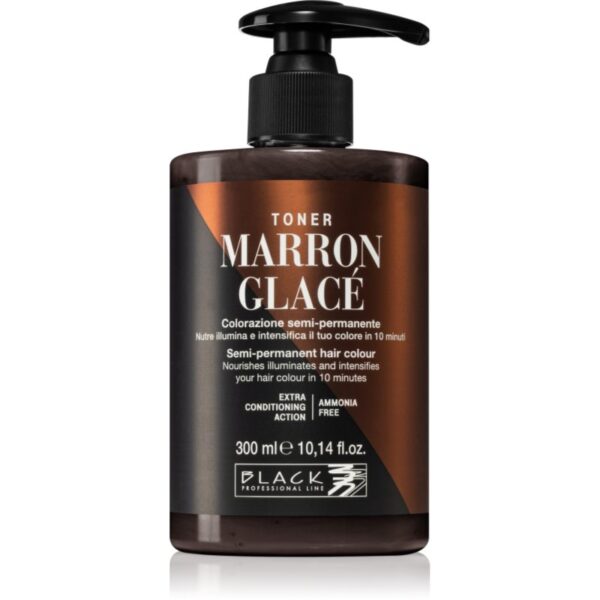 Black Professional Line Toner toner pentru nuanțe naturale Marron Glace 300 ml-Țena