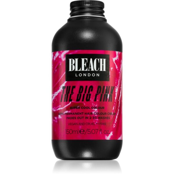 Bleach London Super Cool vopsea de păr semipermanentă culoare The Big Pink 150 ml-Țena