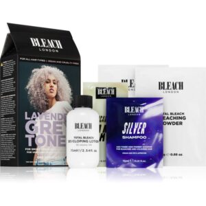 Bleach London Toner Kit vopsea de păr semipermanentă pentru par blond culoare Lavender Grey 1 buc-ro