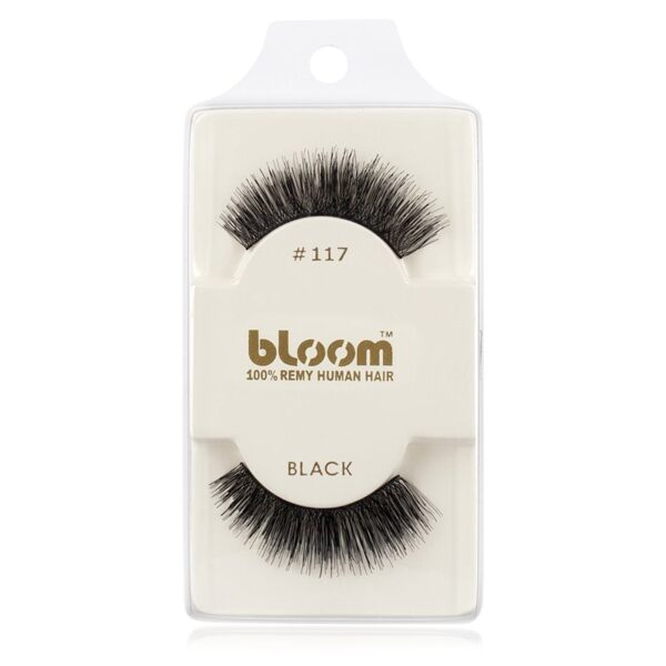 Bloom Natural gene false din par natural No. 117 (Black) 1 cm-ro