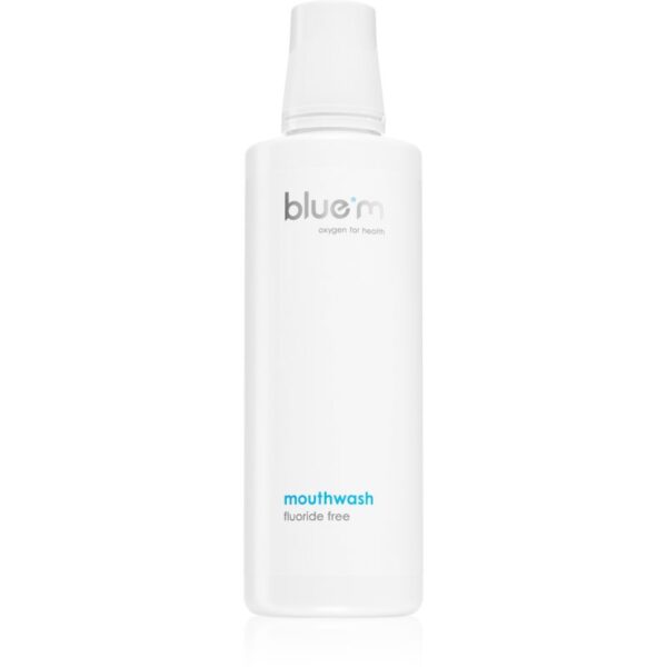 Blue M Oxygen for Health Fluoride Free apă de gură fara flor 500 ml-Țena