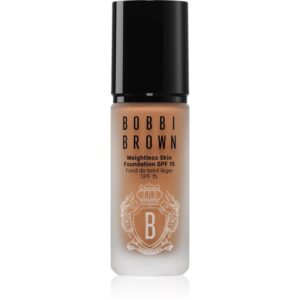 Bobbi Brown Weightless Skin Foundation SPF 15 Mini machiaj matifiant de lungă durată cu efect de hidratare culoare Neutral Walnut 13 ml-Țena