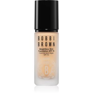 Bobbi Brown Weightless Skin Foundation SPF 15 Mini machiaj matifiant de lungă durată cu efect de hidratare culoare Warm Natural 13 ml-Țena
