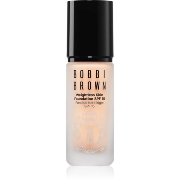 Bobbi Brown Weightless Skin Foundation SPF 15 Mini machiaj matifiant de lungă durată cu efect de hidratare culoare Warm Porcelain 13 ml-Țena