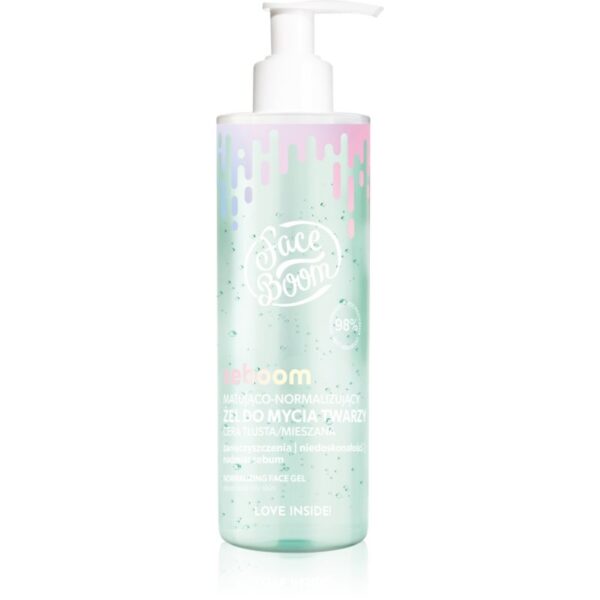 BodyBoom FaceBoom Seboom gel matifiant de curatare pentru piele mixta spre grasa 200 ml-ro