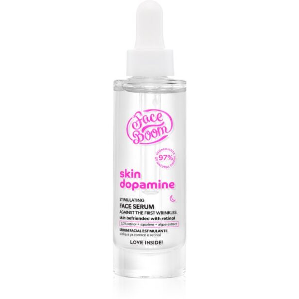 BodyBoom FaceBoom Skin Dopamine ser antirid cu retinol impotriva primelor semne de imbatranire ale pielii 30 ml-ro