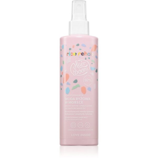 BodyBoom HairBoom Rice Rehab Hair Mist ingrijire leave-in pentru un par stralucitor si catifelat 200 ml-Țena