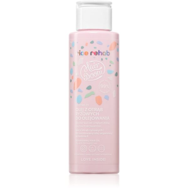 BodyBoom HairBoom Rice Rehab Nourishing Oil ulei hidratant pentru păr uscat și deteriorat 100 ml-Țena