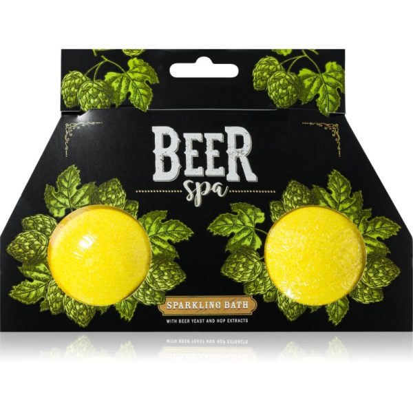 Bohemia Gifts & Cosmetics Beer Spa Bombe efervescente de baie 2x100 g-ro