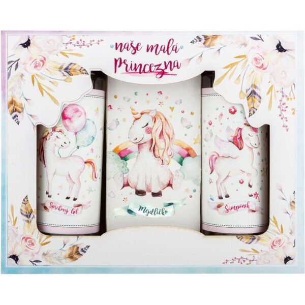 Bohemia Gifts & Cosmetics Unicorn set cadou pentru cadă pentru copii-ro