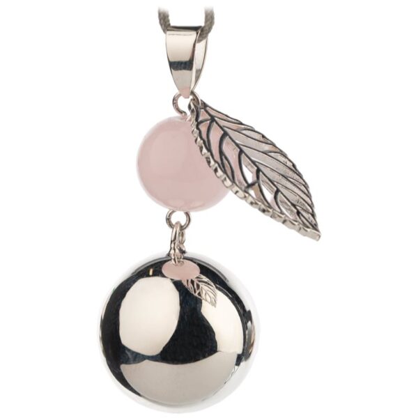 Bola FANTASY Silver Pearl Leaf clopoțel de maternitate 1 buc-Țena