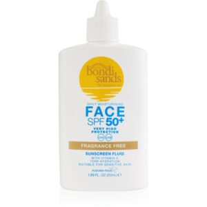 Bondi Sands SPF 50+ Fragrance Free fluid pentru fata cu protectie solara fara parfum SPF 50+ 50 ml-Țena