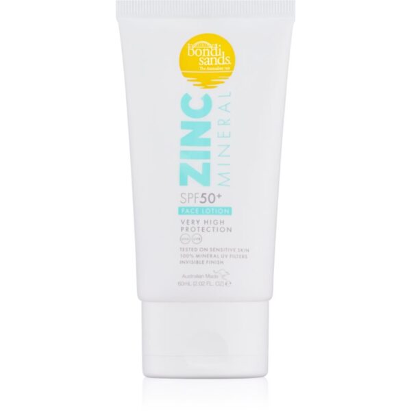 Bondi Sands SPF 50+ Zinc Mineral Face Lotion lotiune minerala pentru bronz faciale SPF 50+ 60 ml-Țena