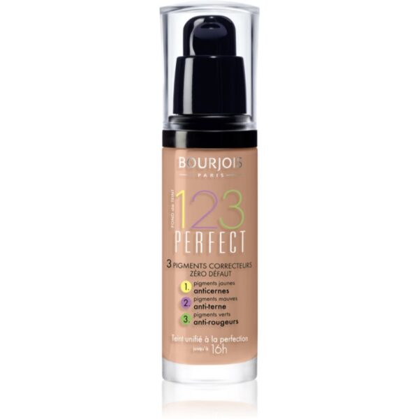 Bourjois 123 Perfect fond de ten lichid pentru look perfect culoare 57 Hale Clair SPF 10 30 ml-ro