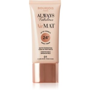 Bourjois Air Mat machiaj cu efect matifiant culoare 01 Rose Ivory 30 ml-ro