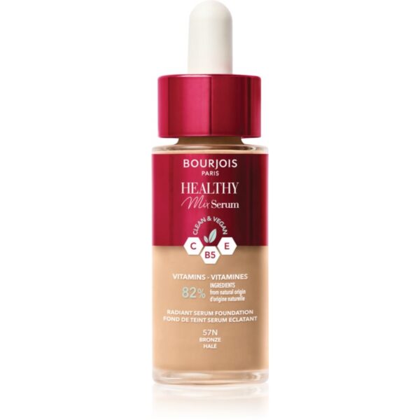 Bourjois Healthy Mix make-up cu textura usoara pentru un look natural culoare 57N Bronze 30 ml-ro
