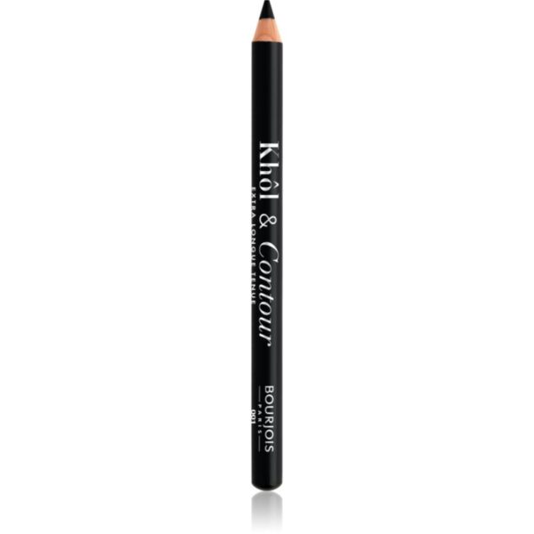 Bourjois Khôl & Contour Extra Longue Tenue dermatograf persistent cu ascutitoare culoare 001 Noir-issime 1