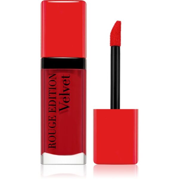 Bourjois Rouge Edition Velvet ruj de buze lichid cu efect matifiant culoare 15 Red-volution 7.7 ml-Țena