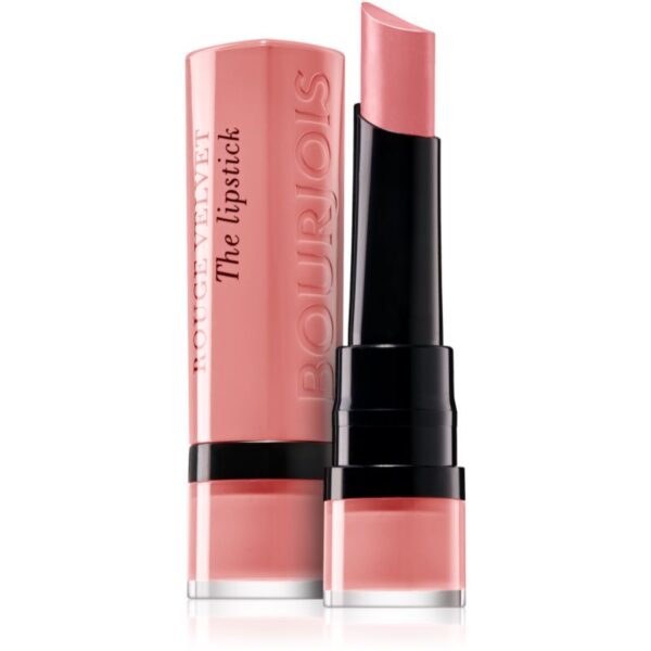 Bourjois Rouge Velvet The Lipstick ruj mat culoare 02 Flaming’ Rose 2