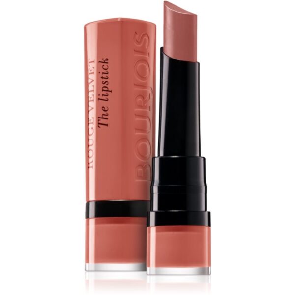 Bourjois Rouge Velvet The Lipstick ruj mat culoare 15 Peach Tatin 2